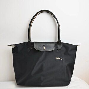 Black Longchamp Medium Canvas Bag
